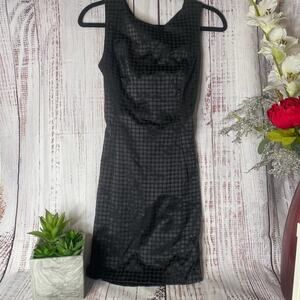 C Luce Black Formal Dress Tied up Back Sz S